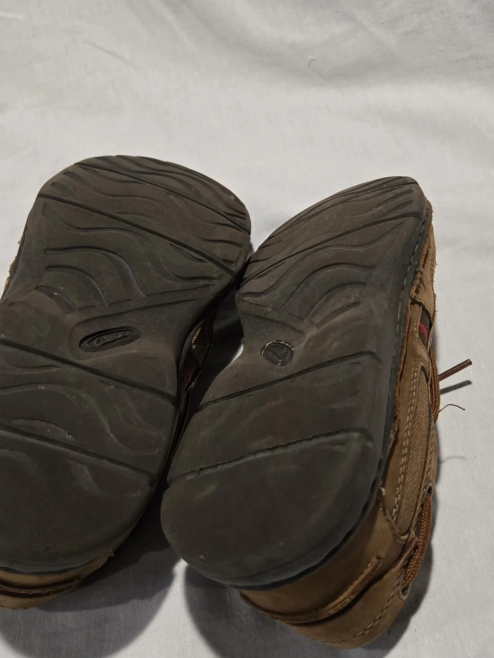 Clarks Men’s Brown Leather Boat Shoes - Size 8 Medium